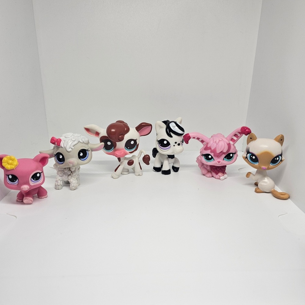 Hasbro Littlest Pet Shop‎ LPS Pig Sheep Cow Horse Bunny Cat Farm Animal Lot